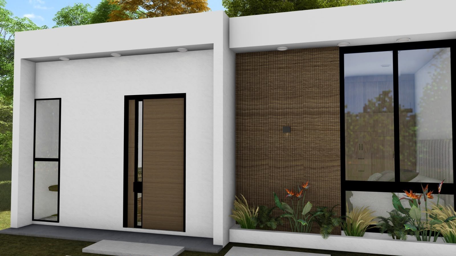 Fachada modelo Dalia, render 3D real